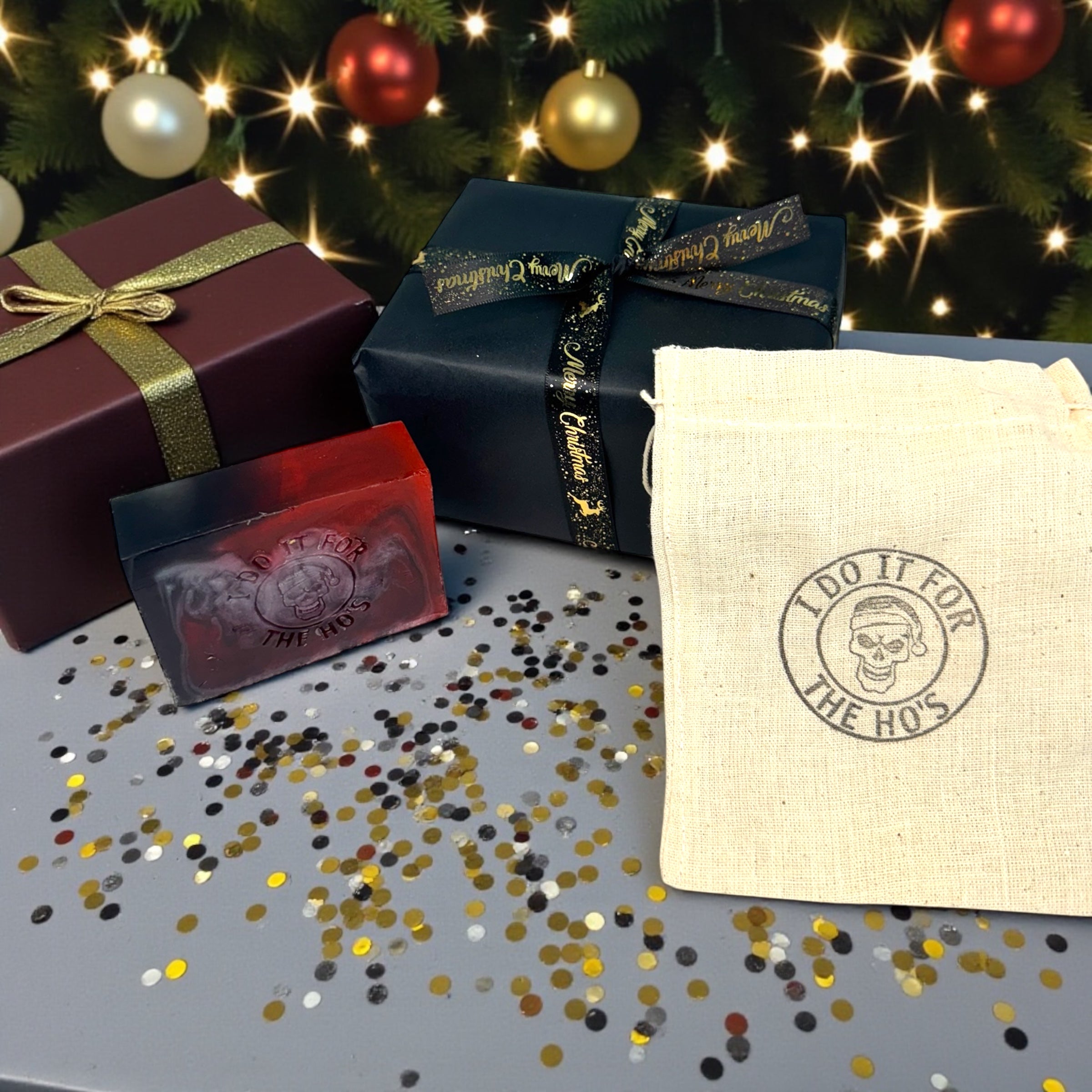 Naughty Santa Soap and Sack Gift box