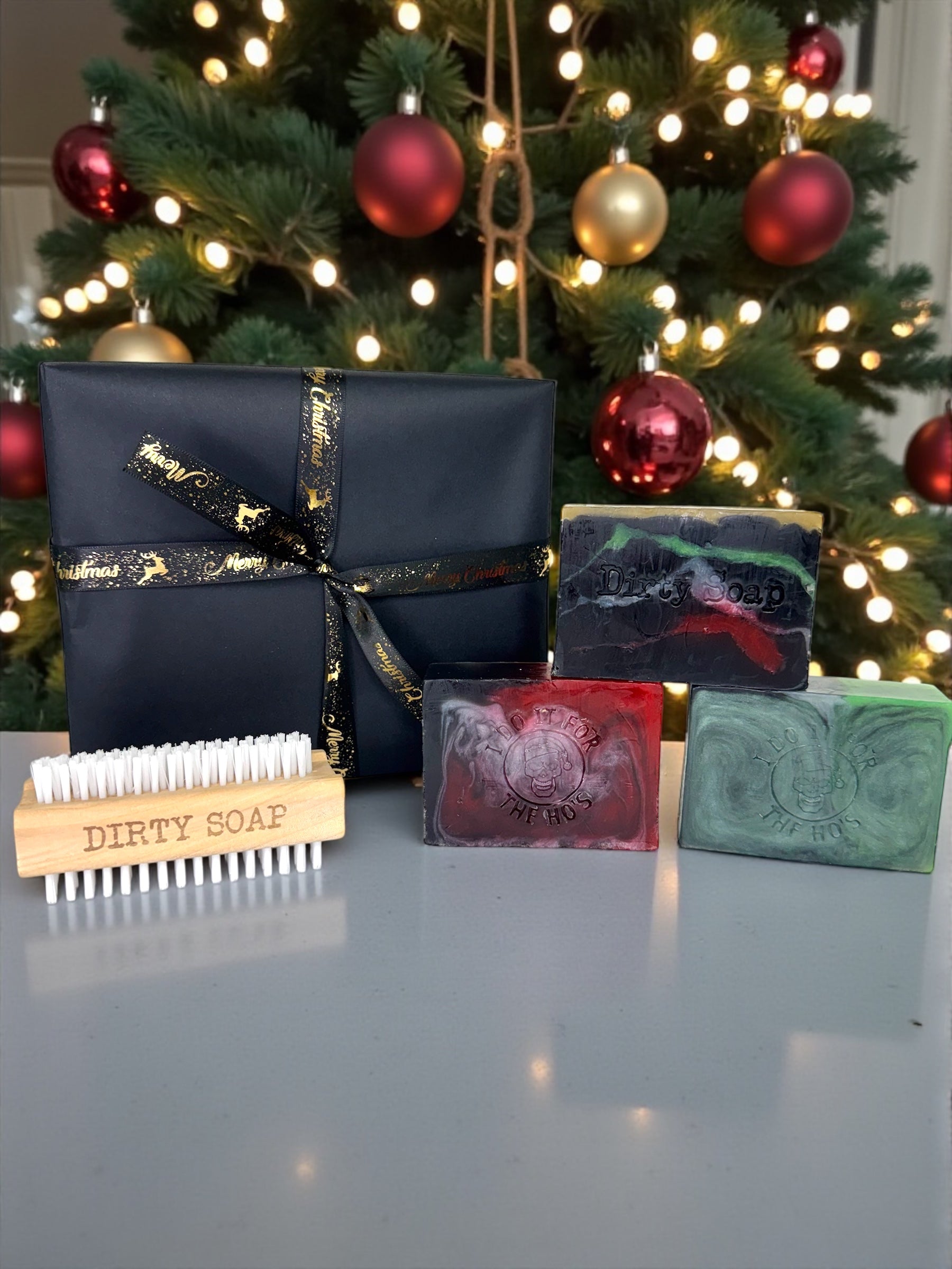 Christmas Trio Gift Box with Brush